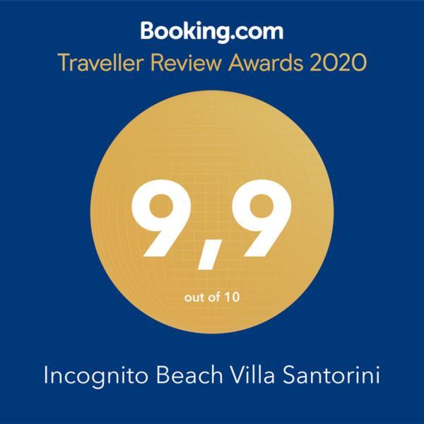 Incognito Beach Villa Santorini Kamari  Exterior photo